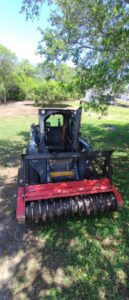 Veteran Tree Service equipment on a job site